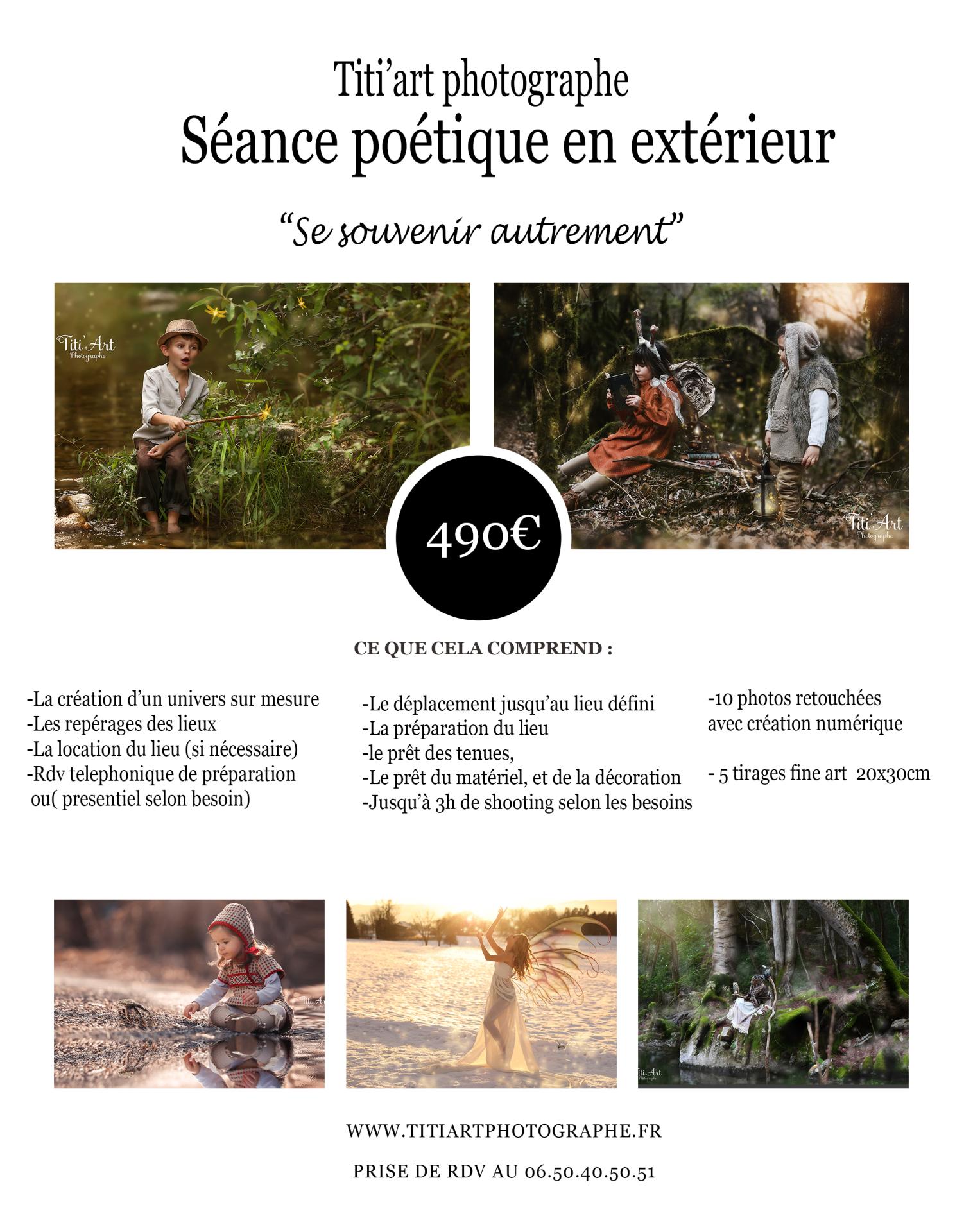 Tarifs seances poetiques
